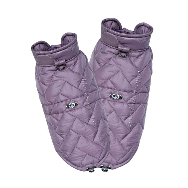 Bunda jaro/podzim/zima Fialkovorůžová se stažením 